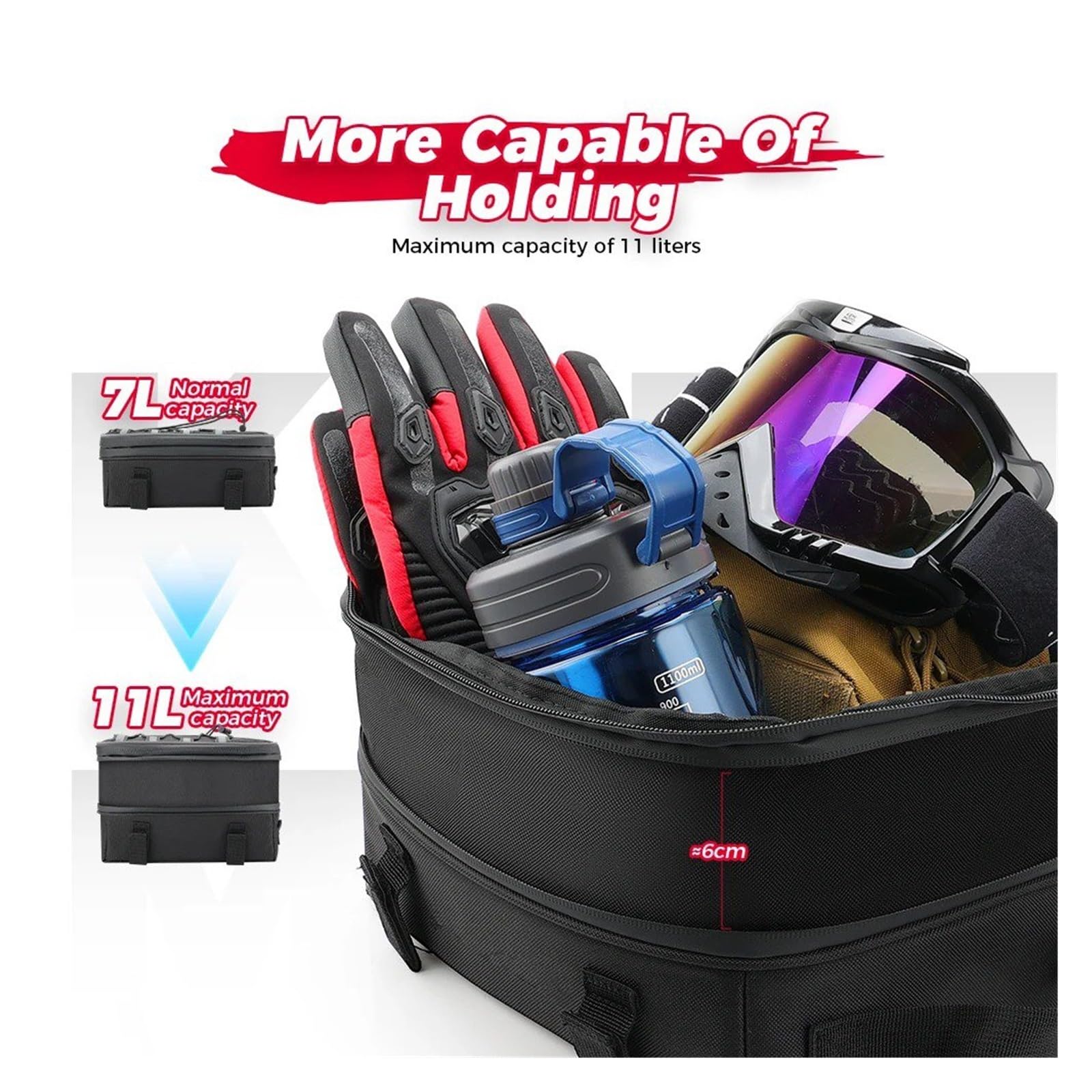 Bolso Moto para BMW para R1300GS R 1300 GS GS1300 2023- Bolsa para Maleta Superior Motocicleta Herramientas Portátil Viaje Impermeable Impermeable Durante Toda La Temporada