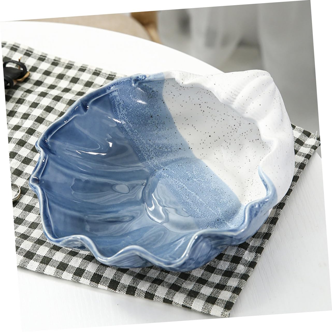3 szt. Taca na biżuterię Ozdobna muszla Miska do serwowania Ceramiczny uchwyt na przybory kuchenne Dekoracje na stół Organizer na kosmetyki Talerze na przystawki Kobiecy pojemnik na biżuterię Miska de