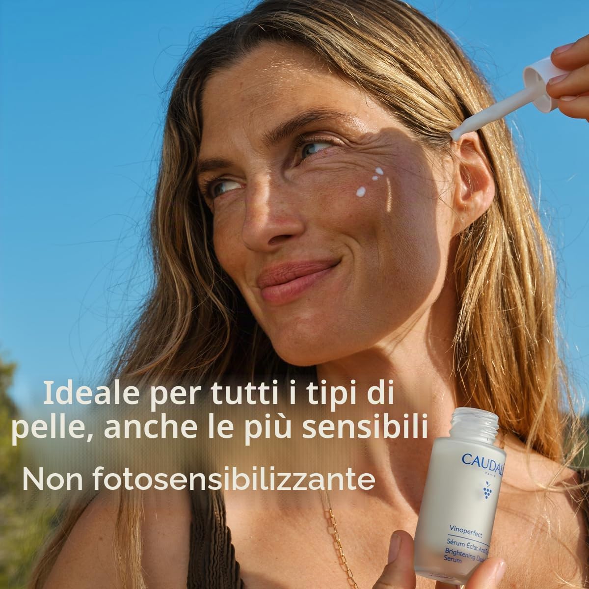 Caudalie Confezione duo Vinoperfect, siero anti-macchie e fluido protezione solare SPF50+, edizione limitata