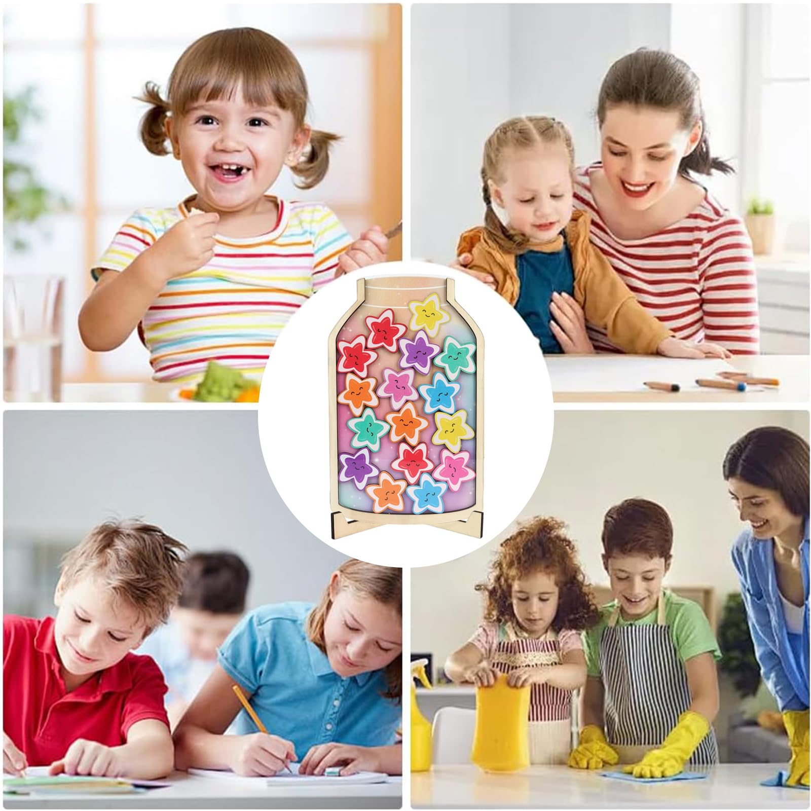 1 PCS Reward Jar for Children, Reward Chart for Positive Behavior, Motivational Reward System for Kids, Encourages Daily Routines and Chores, Classroom and Home Use, High-Quality Materials - Image 4