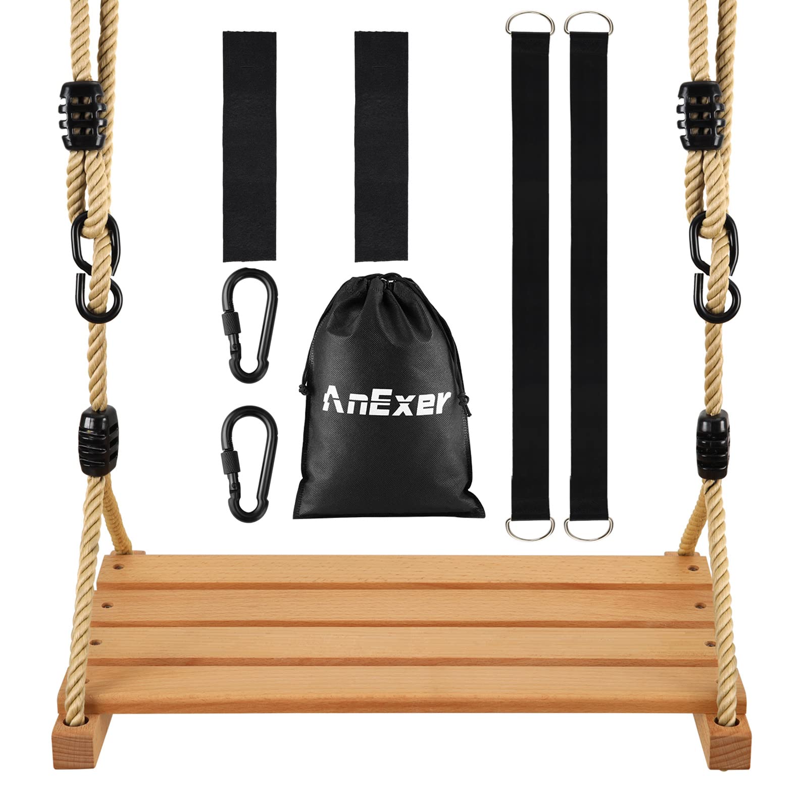 【するのが】 Wood Tree Swings Hanging Kit For Hanging A Swings Between 2