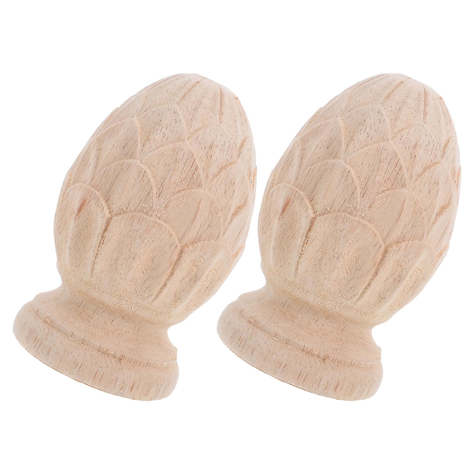 Embouts de poteau bois ananas SHINEOFI, finition haut de gamme pour lits et balustrades