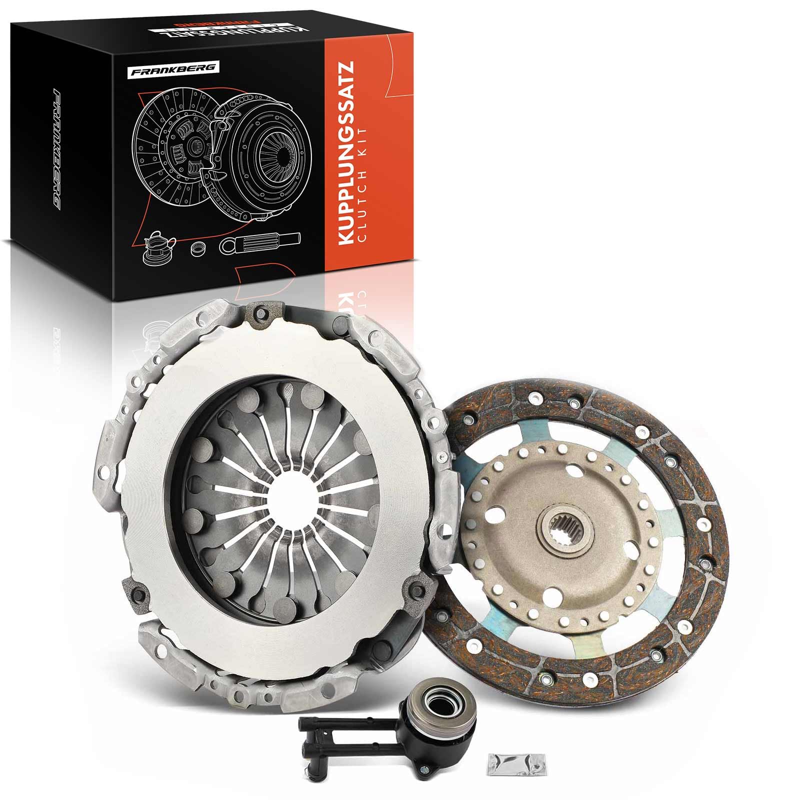 Frankberg Kit de embrague 621301133 | Compatible con: Furgoneta Fiesta V, 2 días, Fiesta V JD JH, Fusión JU