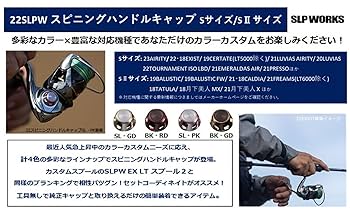 RCSマシンカットライトハンドルSLPW スピニングハンドルキャップS 2セット RCSマシンカットライトハンドルSLPW スピニングハンドルキャップ
