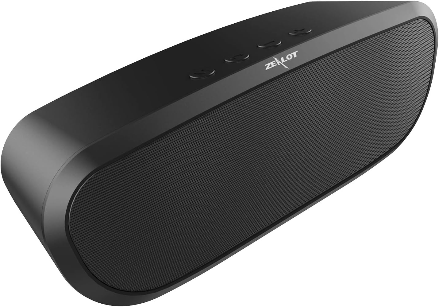 Portable Bluetooth Speaker with 12 Hours Playtime, AUX Cable, Super Bass, Support TF Card/USB Flash/FM Radio, Built-in Mic, Hands Free Stereo 4.0 Wireless Speakers for iPhone Phone Tablet - Black