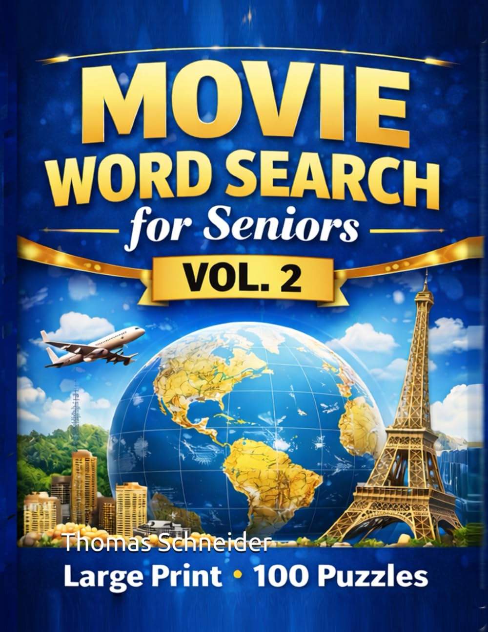 Movie Word Search for Seniors Vol. 2: Large Print Word Search Puzzles | Fun Brain Games for Adults and Seniors