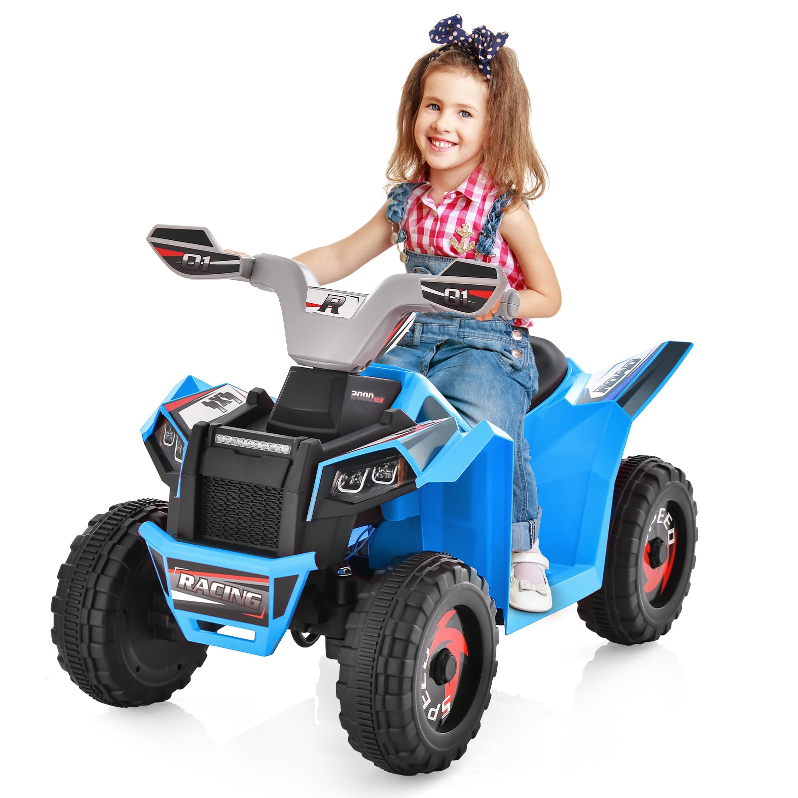 GOPLUS Elektro Kindquad ATV 6V mit Vor- und Rückwaertsschalter