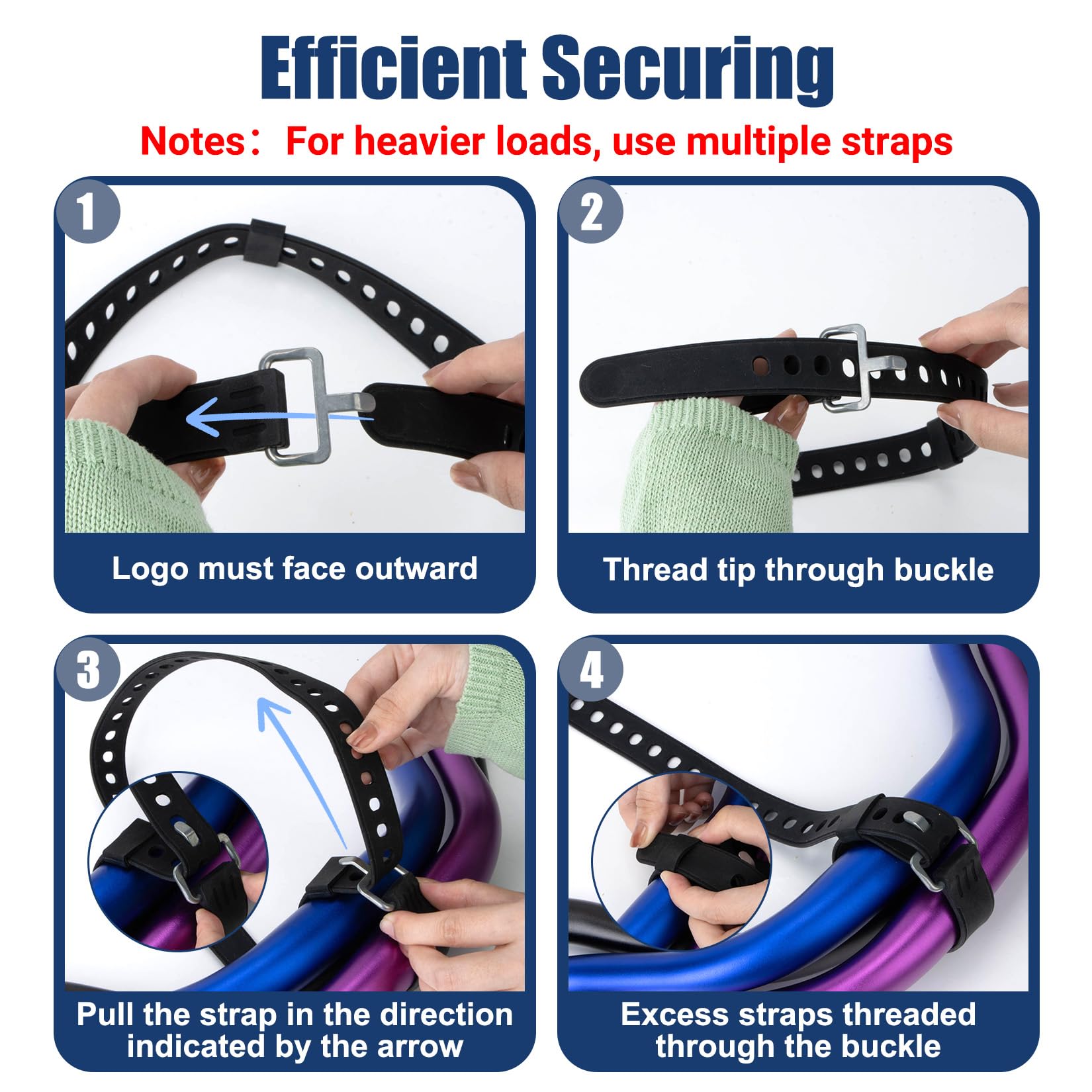 Heavy Duty Silicone Straps - Fast & Secure -5