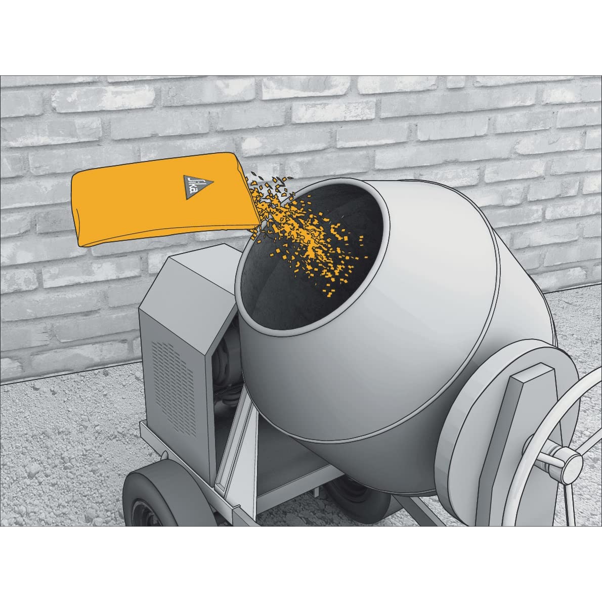 SIKA - SikaCem-50 Fibra Vegetal, Biosourced, Fibras Naturales Ultrafinas para una Mejor Dispersión y Antigrietas, para Solar, Mortero, Selladores y Hormigón, Caja de 6 Dosis = 1/2 M3 de Hormigón