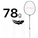 Li-Ning Wind Lite 800 II Carbon Graphite Badminton Strung Racket with Full Racket Cover (Navy/Dark Grey) gallery image