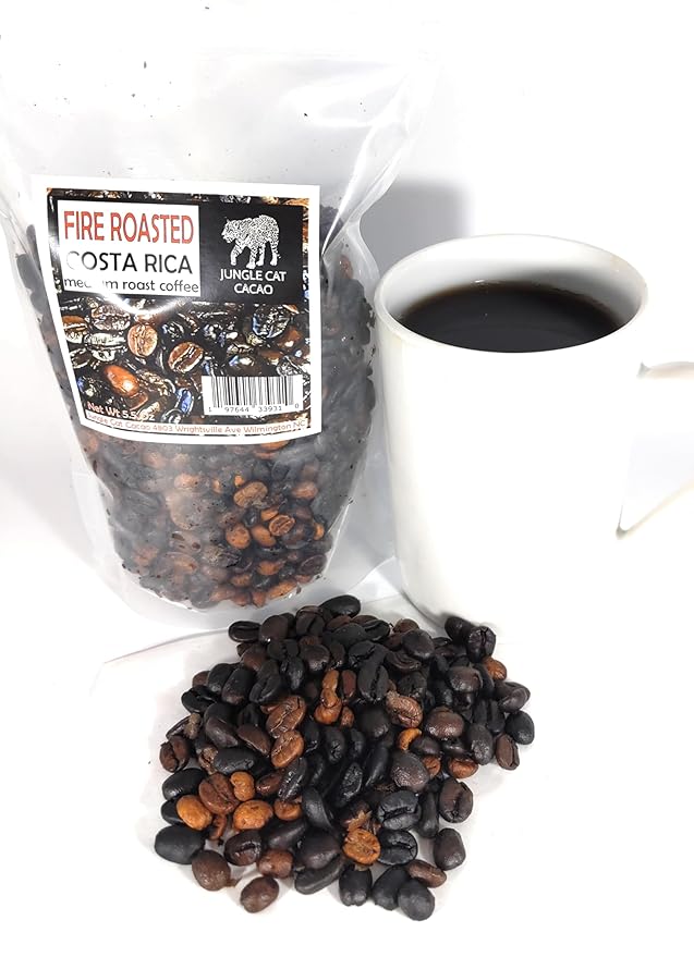 Jungle Cat Cacao Café Tostado al Fuego Tueste Medio Grano Entero 5.5oz miniatura 6