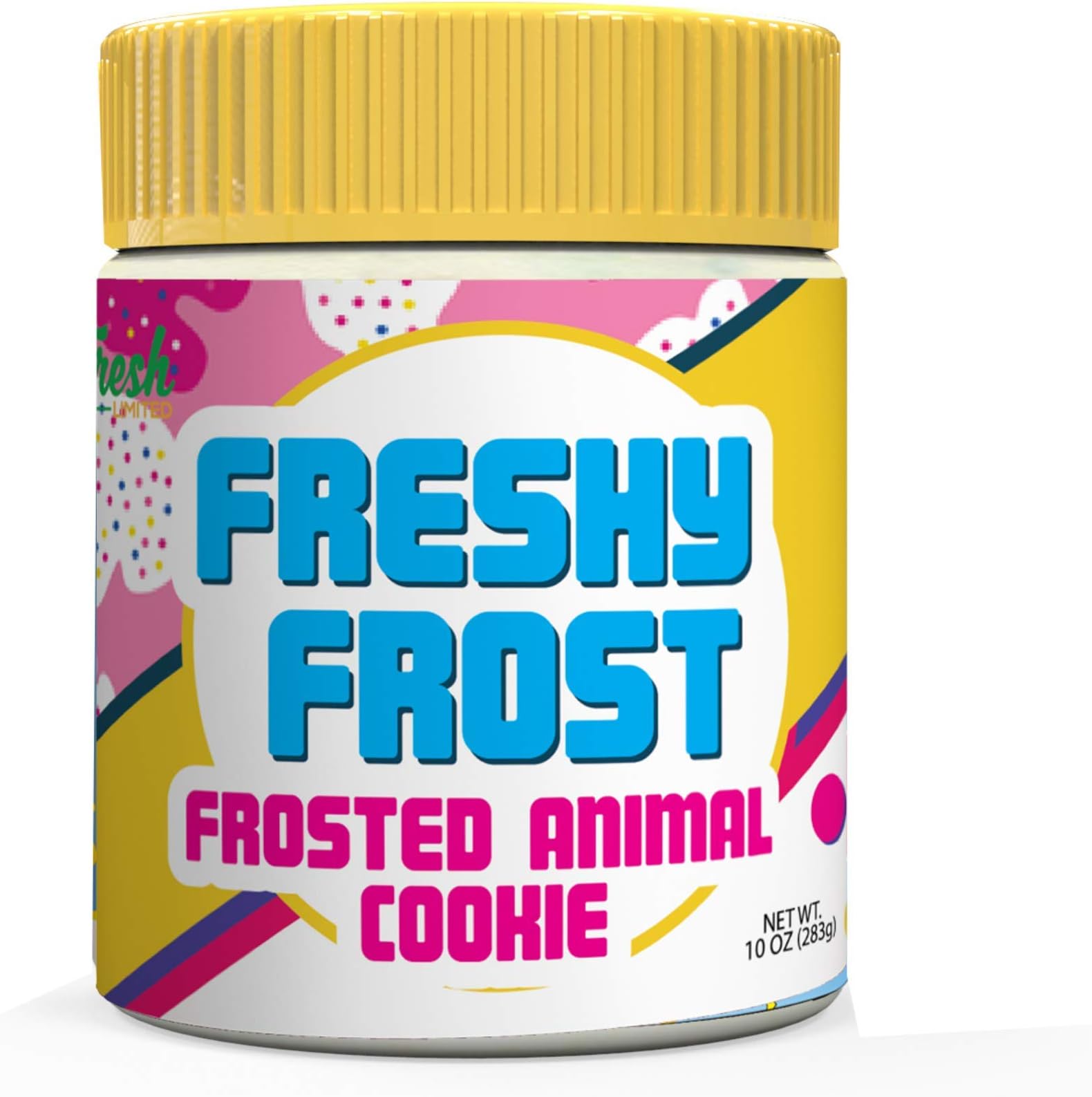 Freshy Frost Frosted Animal Cookie Flavored Nut Butter Frosting | All Natural, Gluten-Free | 10oz. (Frosted Animal Cookie)