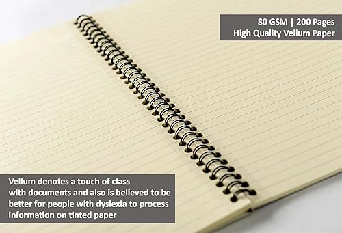 Miniatura 3 de Pukka Pad 836893 Cuaderno de alambre perforado a rayas 120pp 80gsm A5 Vellum Ref VJM2 Pack de 3