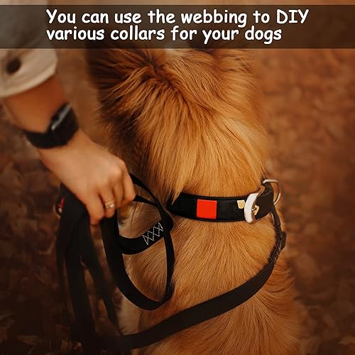 Miniatura 6 de 2 rollos20 yardas, correas de algodón de 1 pulgada para decoración de manualidades, cinta de costura pesada, bolsas de envoltura para el hogar,