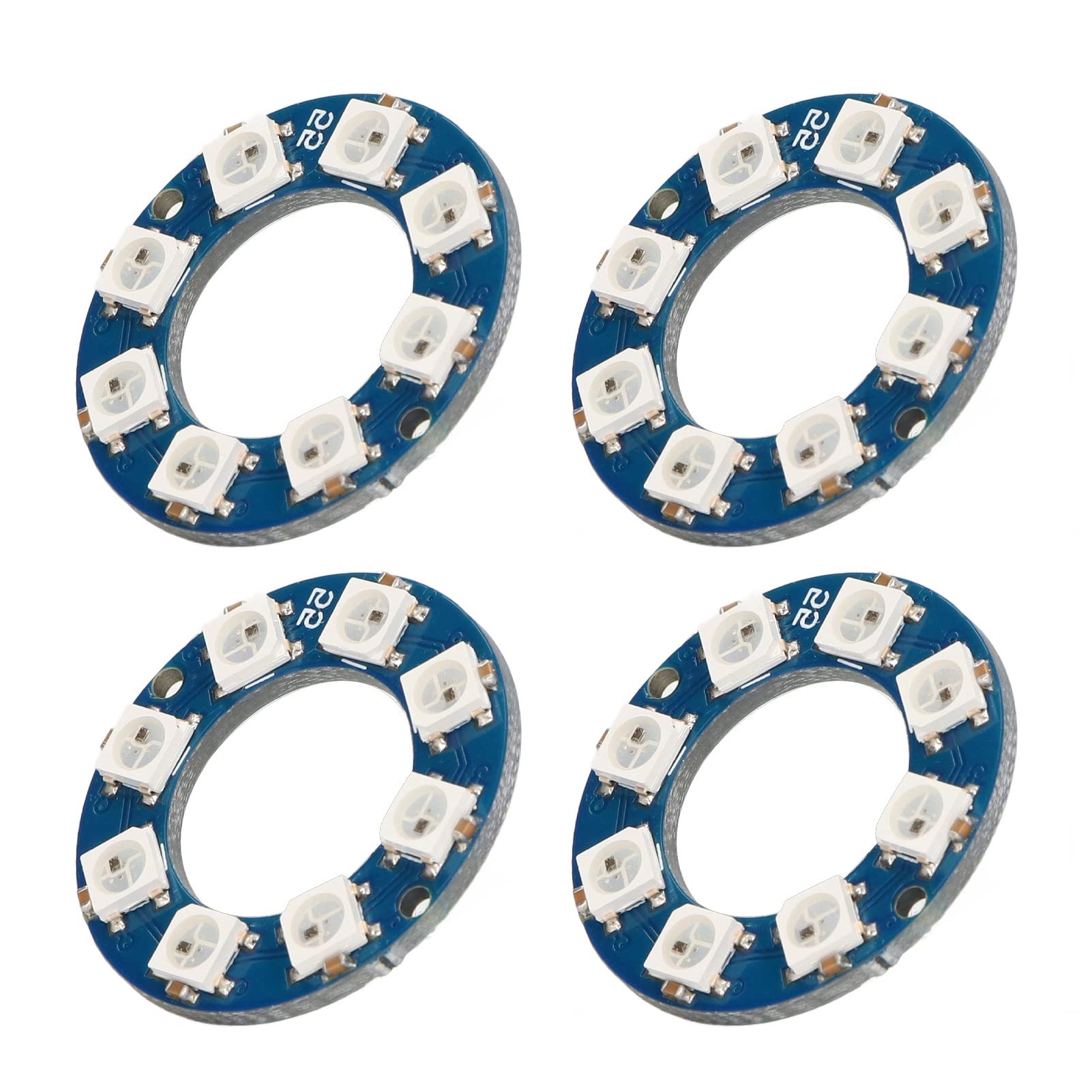 RGB Light Module Accessory, 5V 4Pcs WS2812 5050 LED Ring Lamp Board for ...