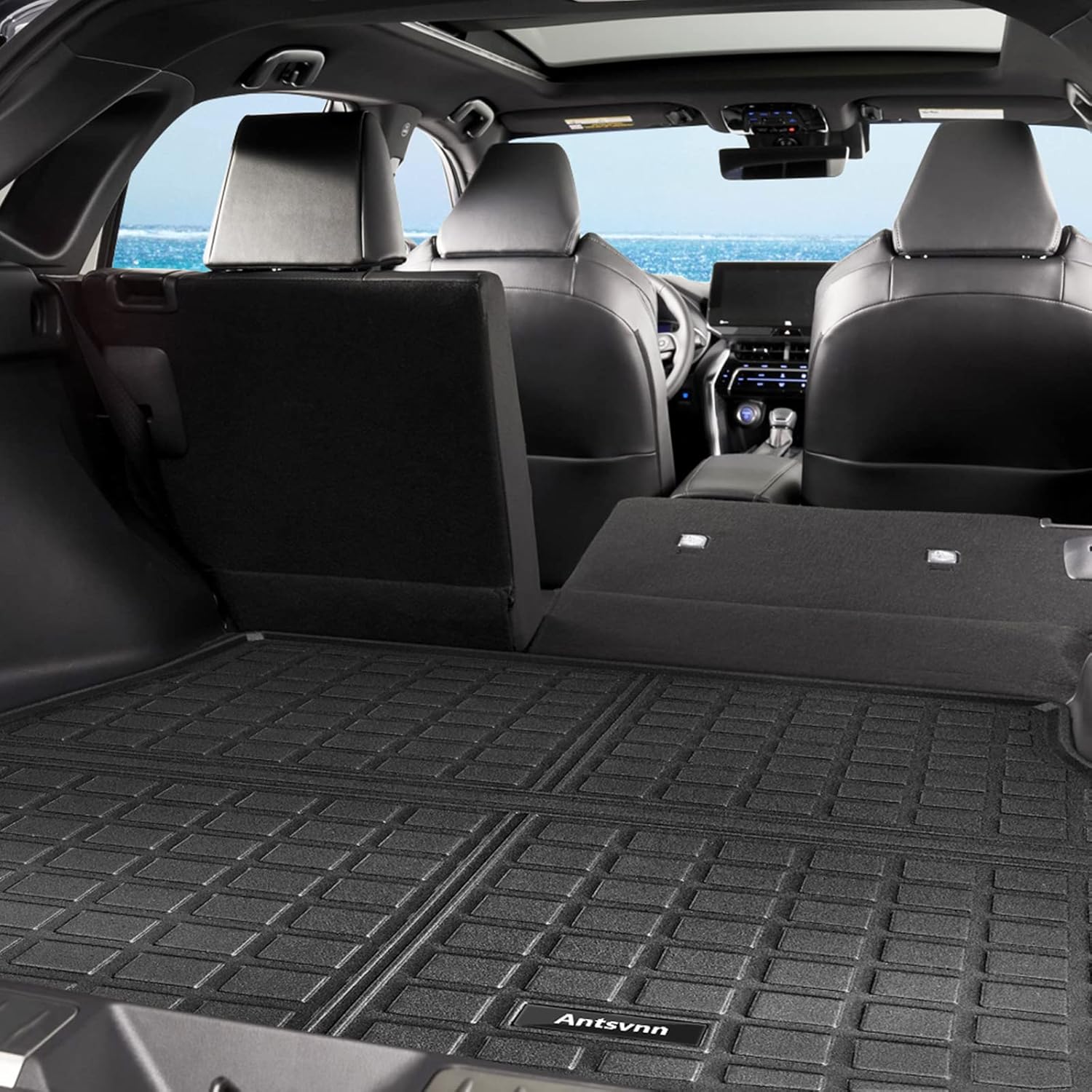 All -Weather Floor Mats Fit for Toyota Venza 2026 2025 2024 2023-2021 Trunk Mats，Rubber Car Cargo Liners Protector for 2021-2025 2026 Toyota Venza Accessories，Anti-Slip Floor Mats 2 Row & cargo liners