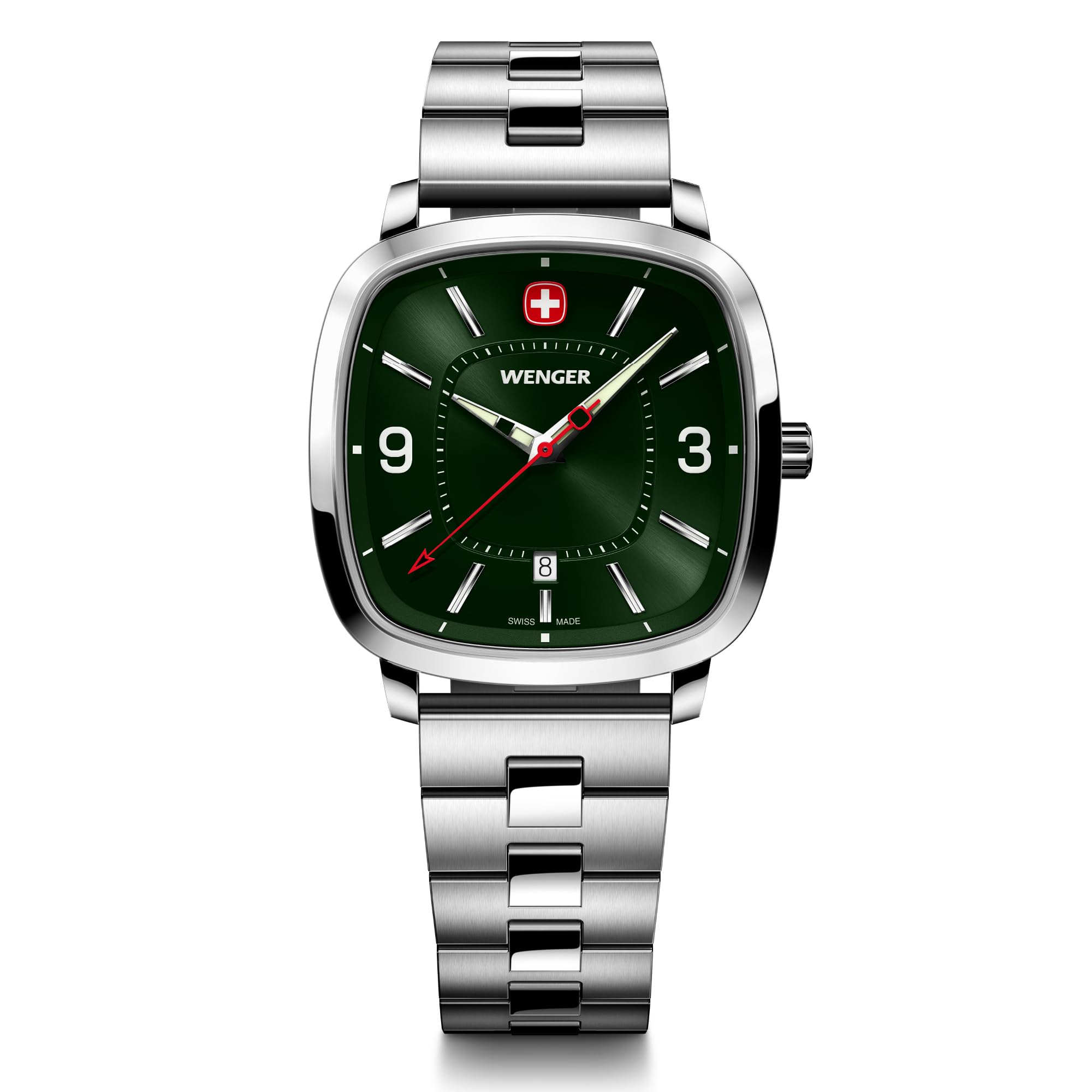 See full amazon price history chart for WENGER Vintage Sport | Swiss-Made Mens Analog Quartz Wrist Watch | Squircle Case with Sunraybrushed Green Dial, 37mm, 50M Water Resistant | 01.1921.111 WENGER Vintage Sport | Swiss-Made Mens Analog Quartz Wrist Watch | Squircle Case with Sunraybrushed Green Dial, 37mm, 50M Water Resistant | 01.1921.111 (B0CJMC1NBK) Amazon Price History, Amazon Price Tracker