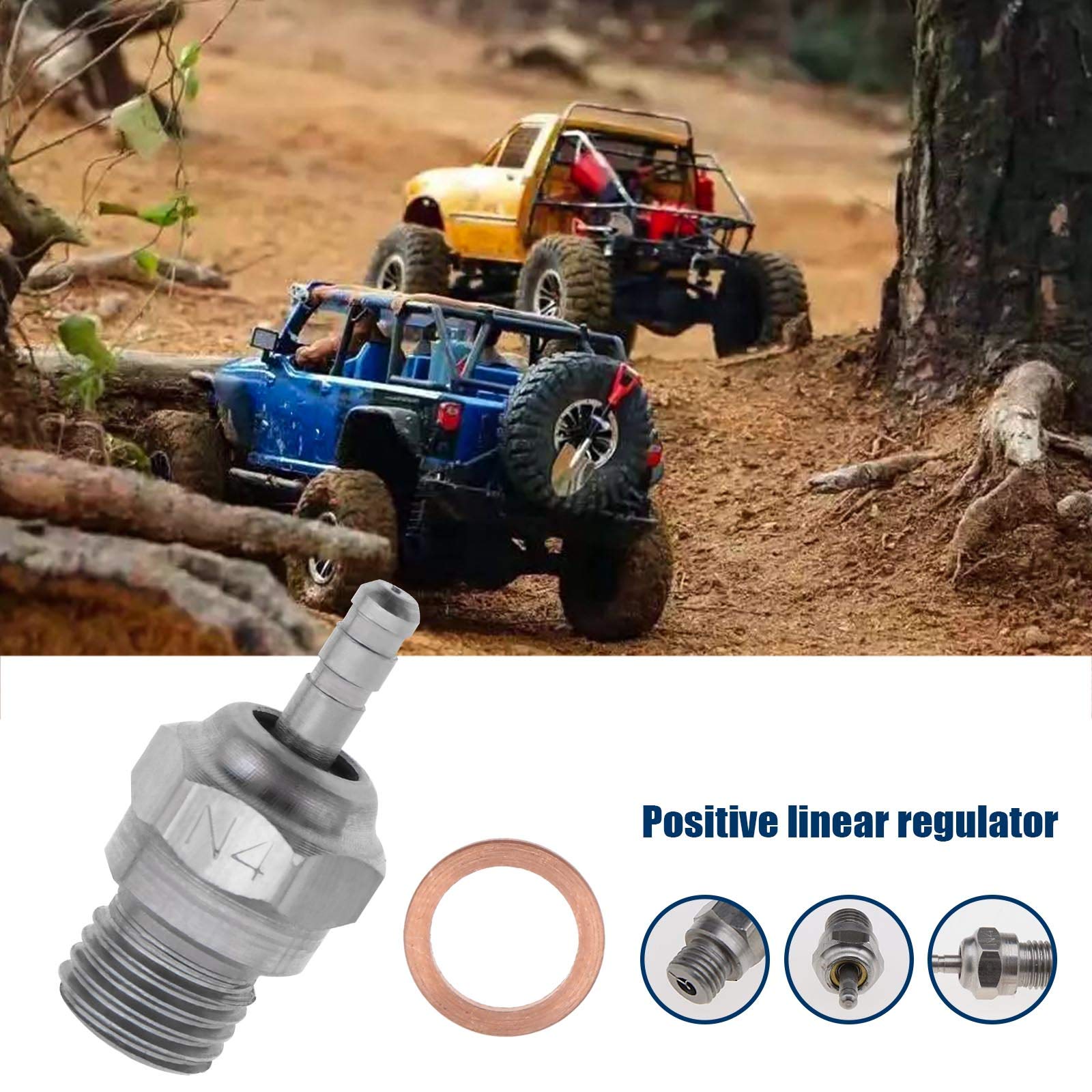 Lot De 3 Bougies De Préchauffage N4 Moyennes Pour Voitures RC Nitro - Neuf