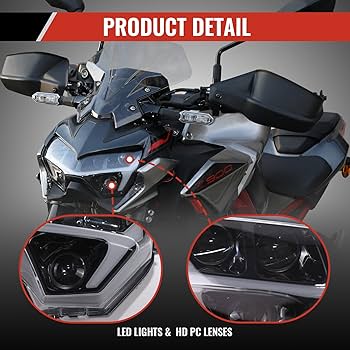 Amazon.com: LUXEMOTO LED Headlight for Z900 Z650, 3 in 1 Projector