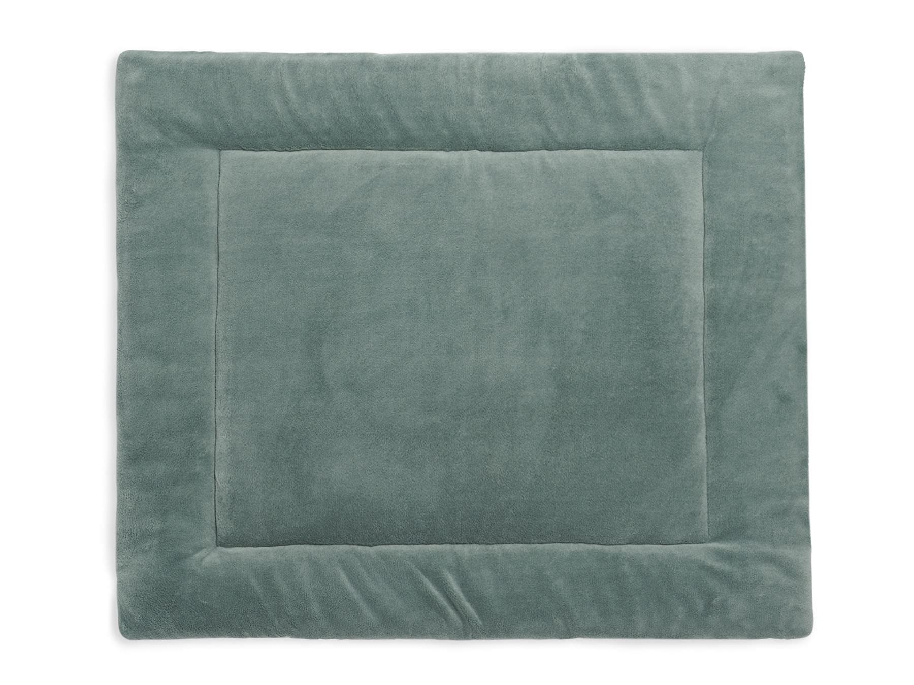 Jollein Tapis de Parc en Tricot Basique, 80 cm Longueur x 100 cm Largeur, Vert Forêt