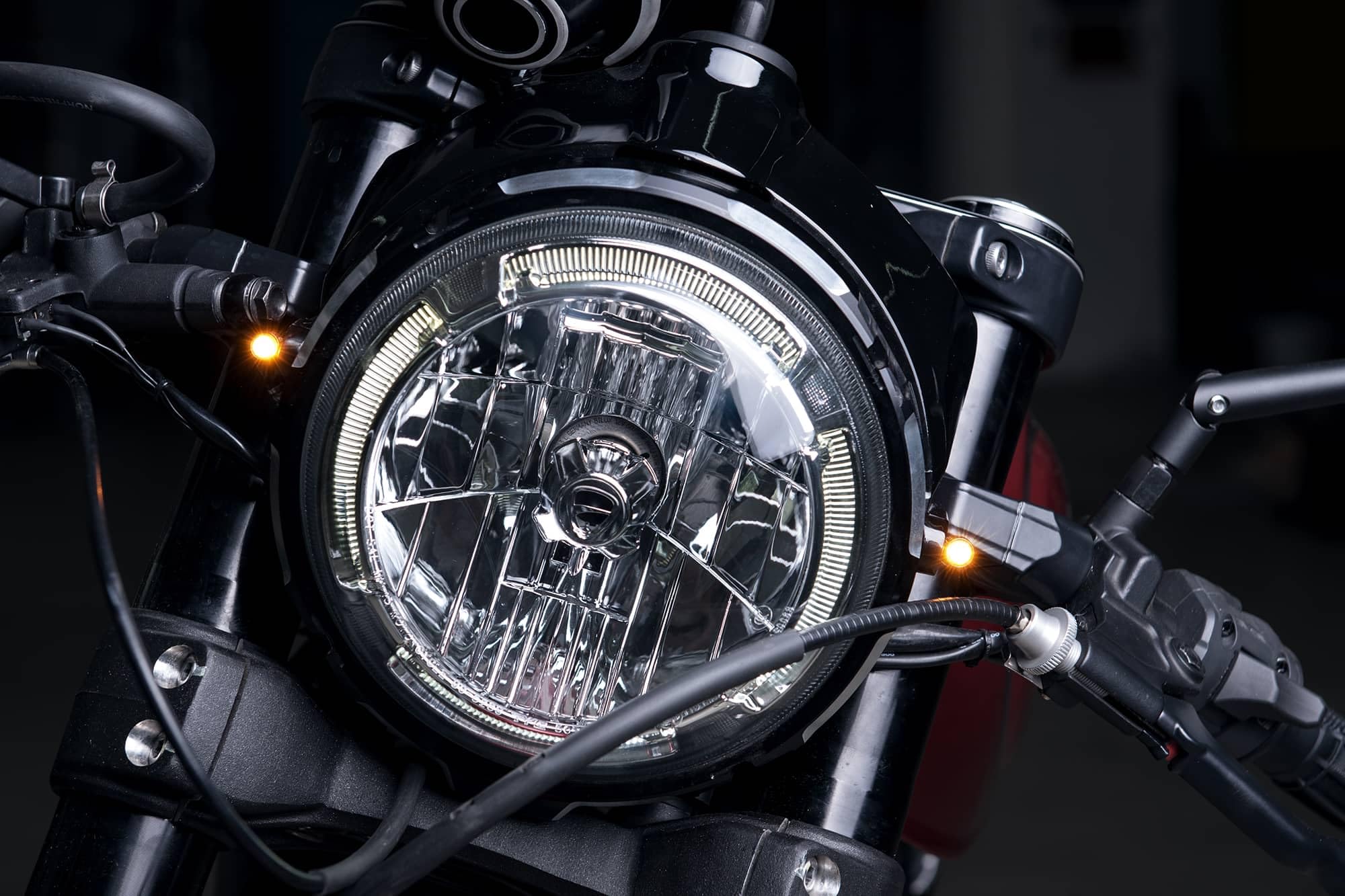Kellermann Atto LED Mini Blinker schwarz getönt