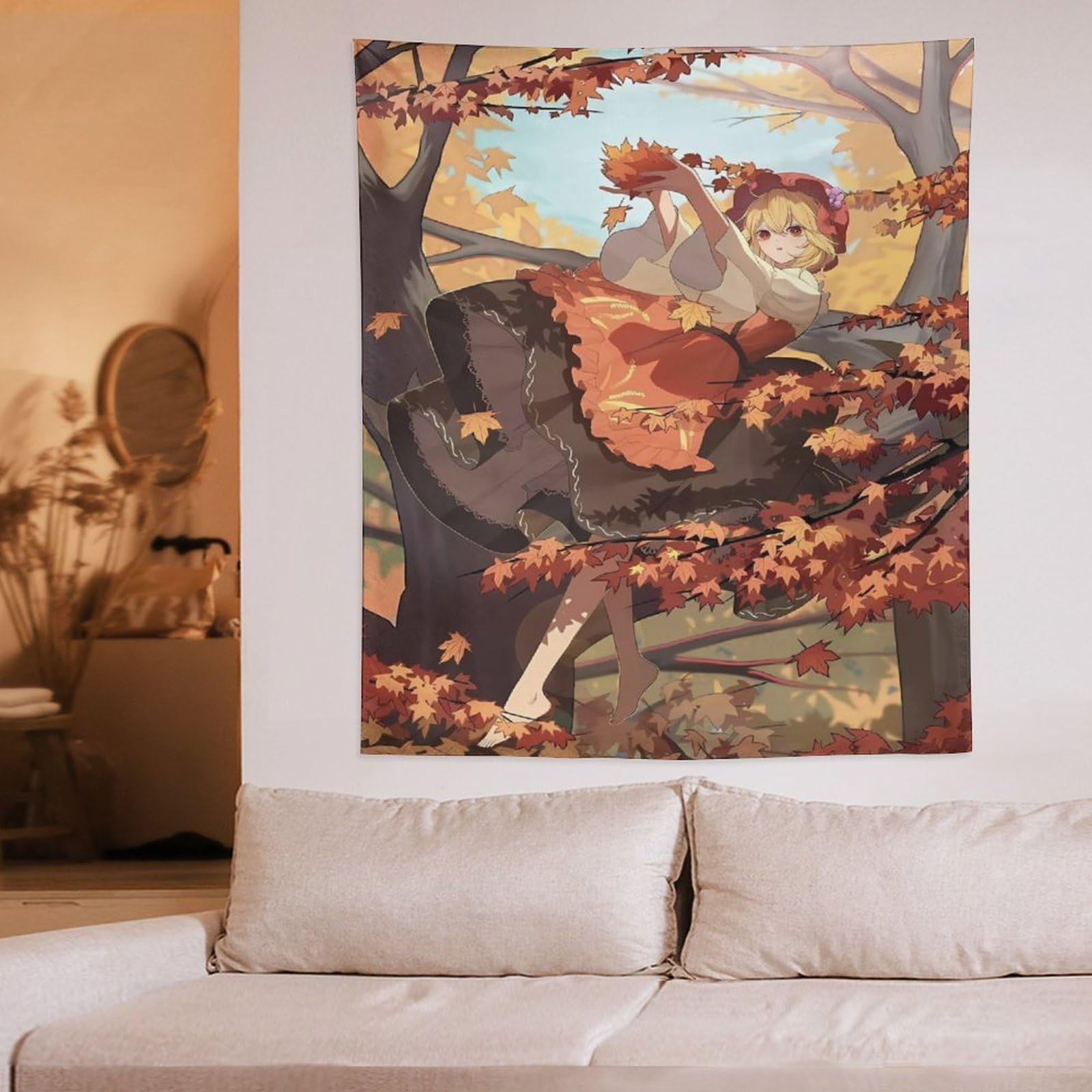 Amazon.co.jp: 東方幻想郷 タペストリー 壁掛け壁画 窓カーテン 布