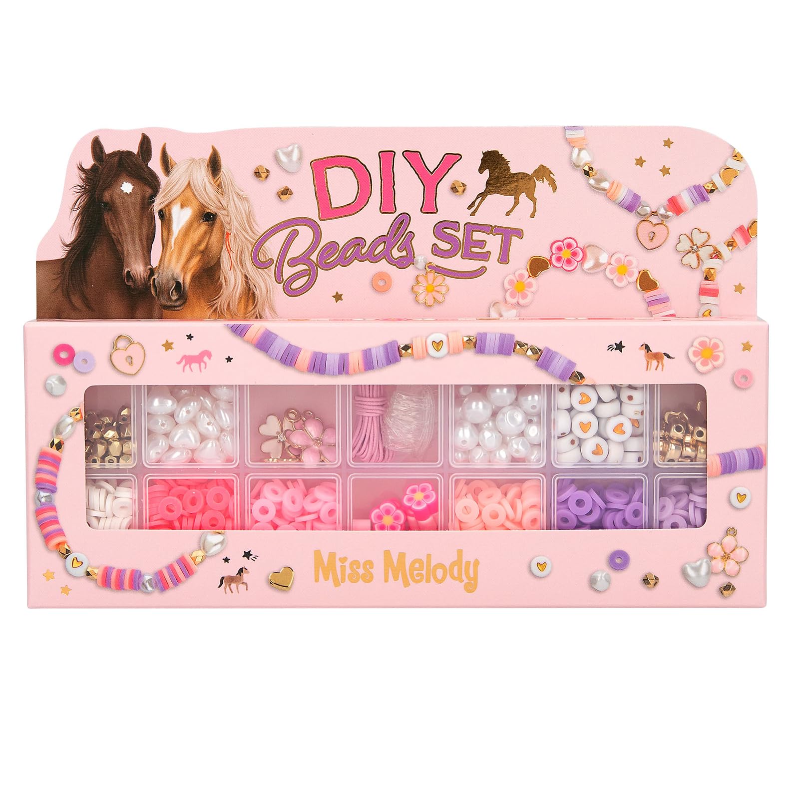 Miss Melody Gold/Pink Diy Beads Set