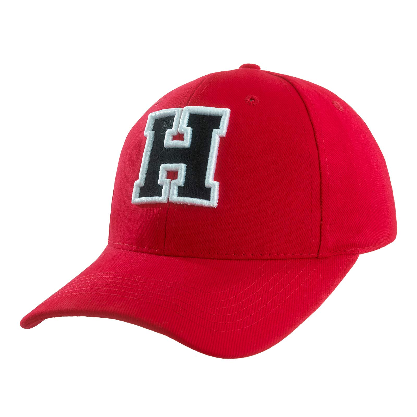 4soldBoy Girl 3D Embroidery Alphabet Children School A-Z Adjustable Baseball Cap Red Black Letter Caps Kids Hat Sport