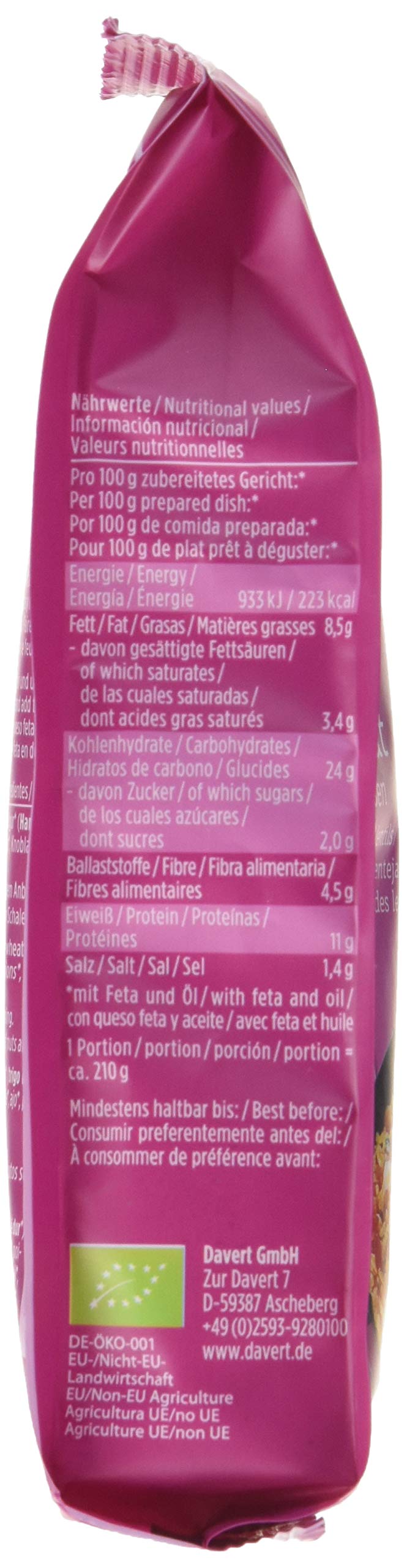 Davert Bulgur Salat, 6er Pack (6 x 170 g)