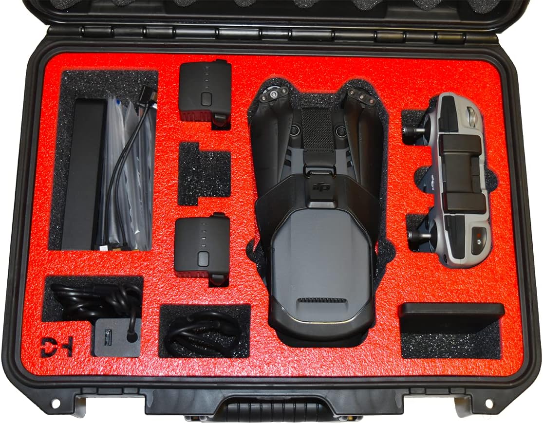 Pelican Case for Mavic 3 or 3 Pro Drone with Cine Premium or Fly More Kit Combo. Also fits one of the following controllers: DJI RC-N1, RC, RC2, RC Pro or Smart Controller.