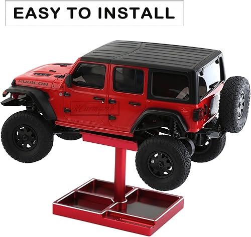 Miniatura 3 de Soporte de trabajo de coche RC para 118 124 a escala RC, coches, camiones, Buggies, estación de trabajo de aleación de aluminio, soportes de cuerpo