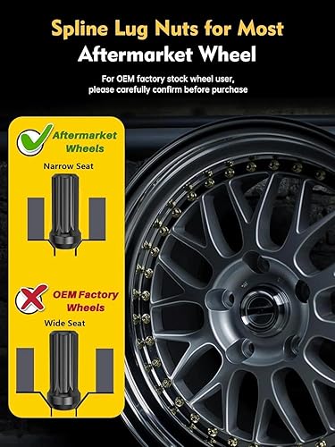 Miniatura 6 de MIKKUPPA 32 tuercas de llanta 916-18  hexagonal de 34 pulgadas, 2 pulgadas de alto, 0.91 pulgadas de ancho  Reemplazo para Dodge Ram 1500 2002-2010,