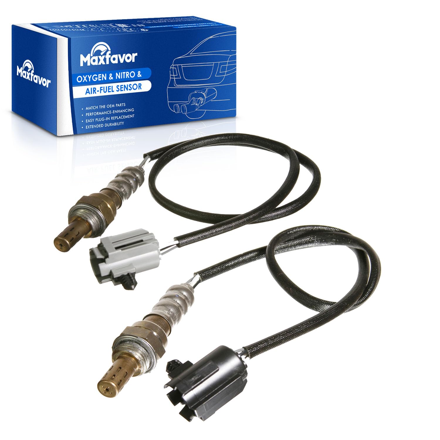 Upstream Downstream Oxygen Sensor O2 Sensor Replacment for 1997 1998 1999 2000 2001 2002 Dodge Ram 1500 2500 3500 Pickup Viper Jeep Grand Cherokee 5.2L 5.9L 234-4076 234-4079 O2 Sensor