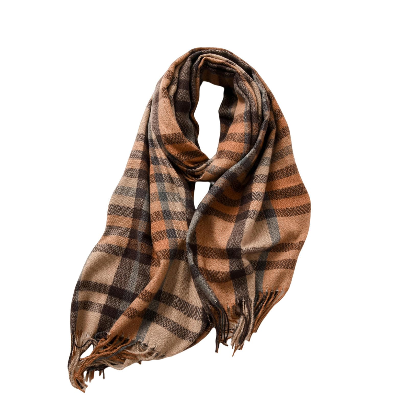Sciarpa Donna Sciarpa da Donne Addensata di Medio-Lunghezza Dolce Dolce Imitazione Calda Imitazione in Cashmere Sciarl A Squarciale per Scialle Femmina-cammello-68 * 180 Cm