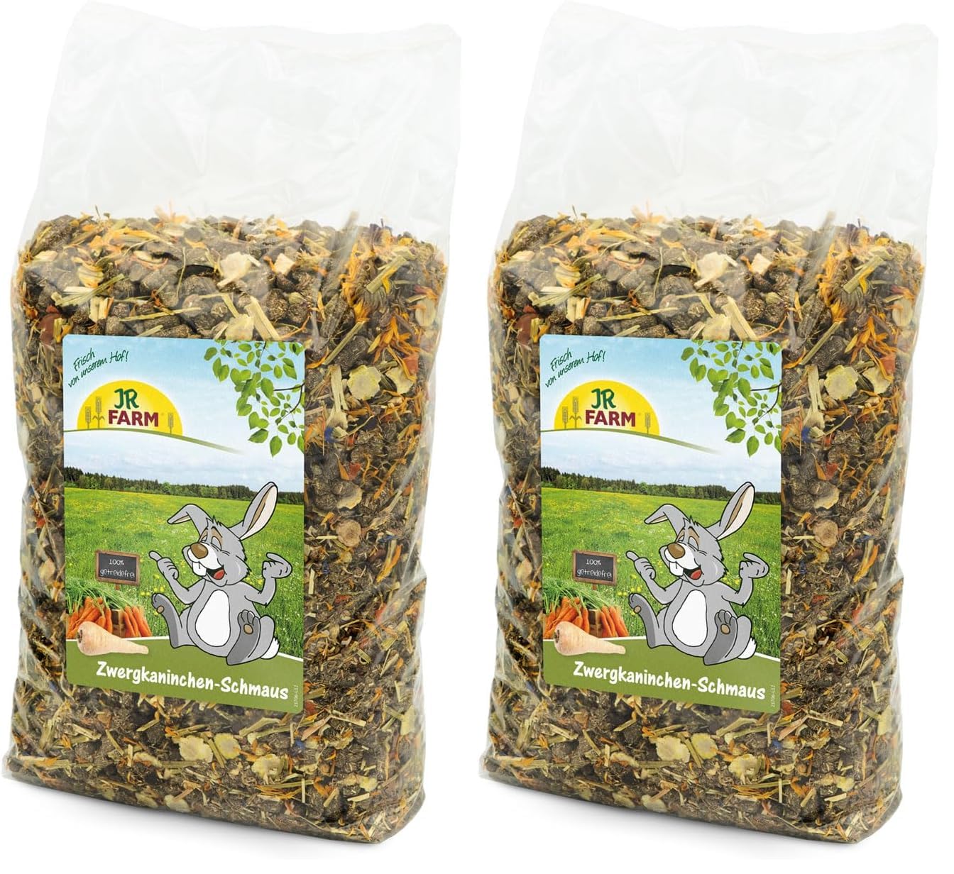 JR FARM Zwergkaninchen-Schmaus 2,5 kg (Packung mit 2)