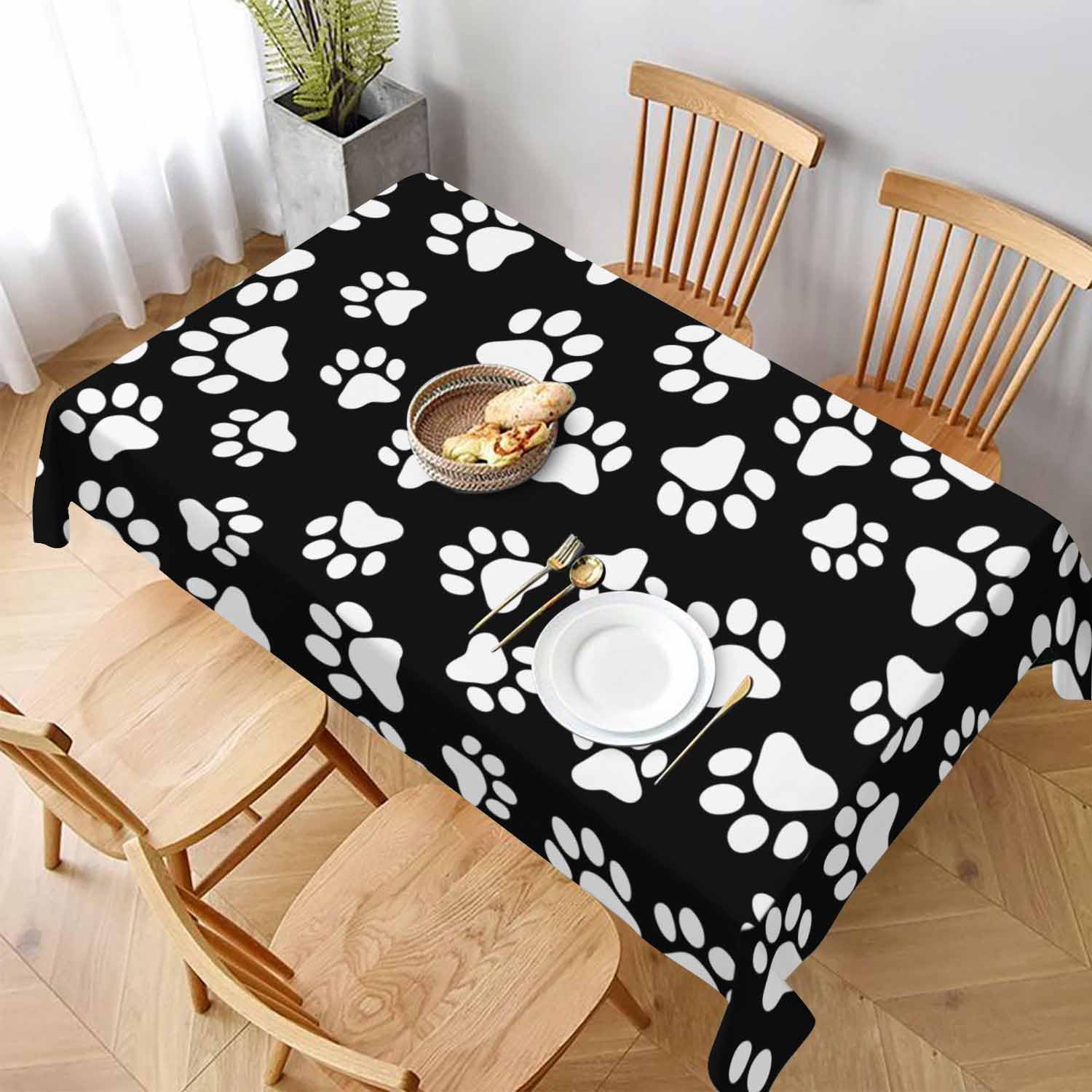 Nappe de table patte de chat d'anniversaire idéale pour pique-niques et fêtes d'enfants