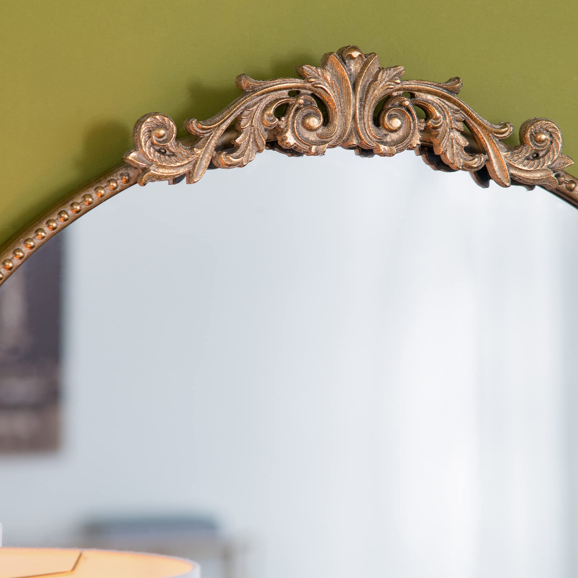 Specchio Rotondo Oro 76cm Per Bagno E Parete – Cornice In Metallo – Design Elegante E Grande - 4