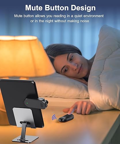 Miniatura 4 de Aukire RF Remote Control Page Turner para Kindle Paperwhite Accesorios Kobo EReaders Lectura Accesorios para iPhone iPad Tabletas Android Lectura