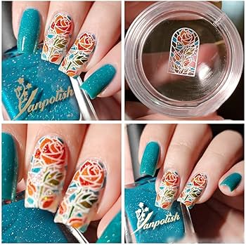 Amazon | 薔薇模様 和風 ネイルスタンププレート かわいい ネイル