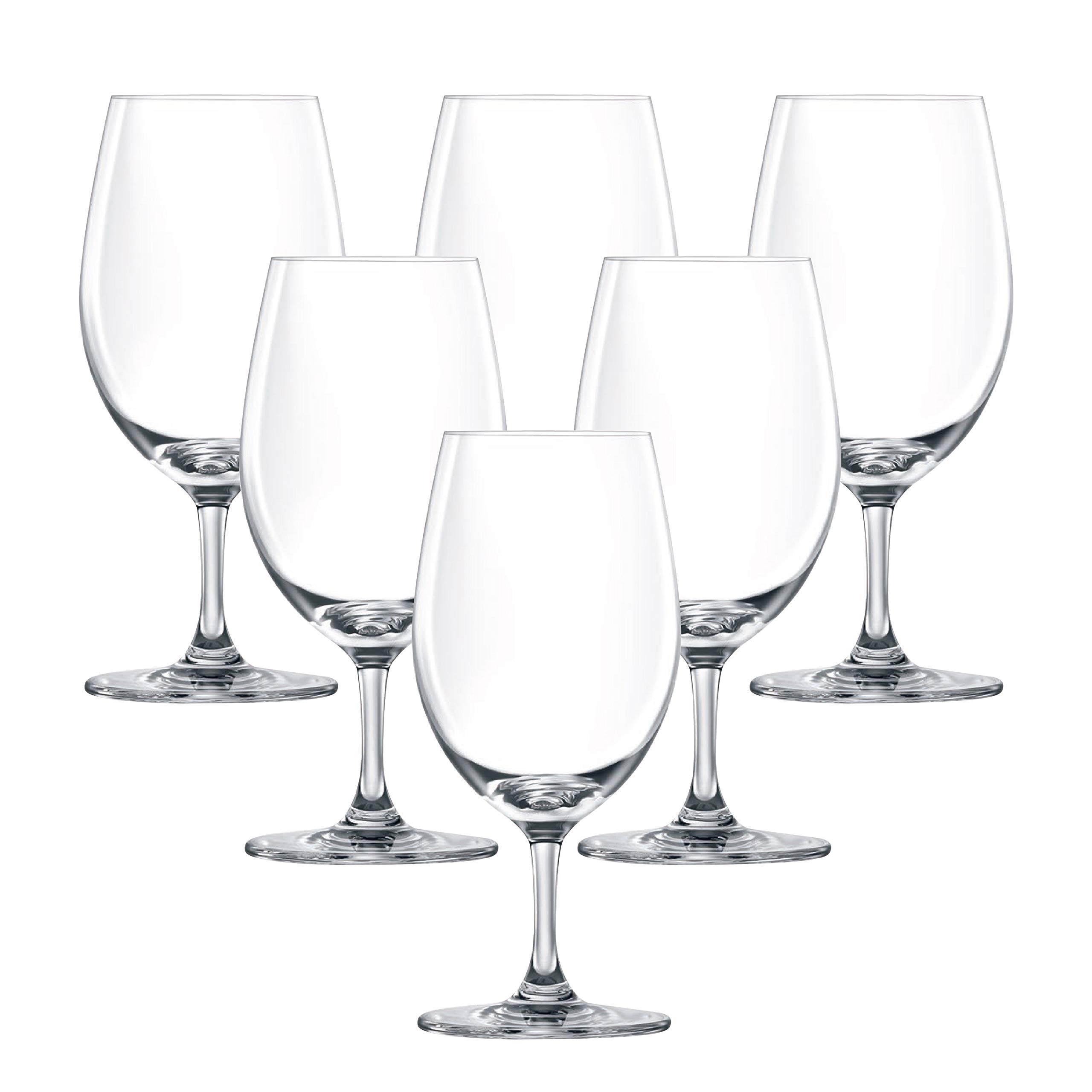 LUCARISBangkok Aqua Wine Glass, Pack of 6, Clear, 365 ml, LS01AQ1306