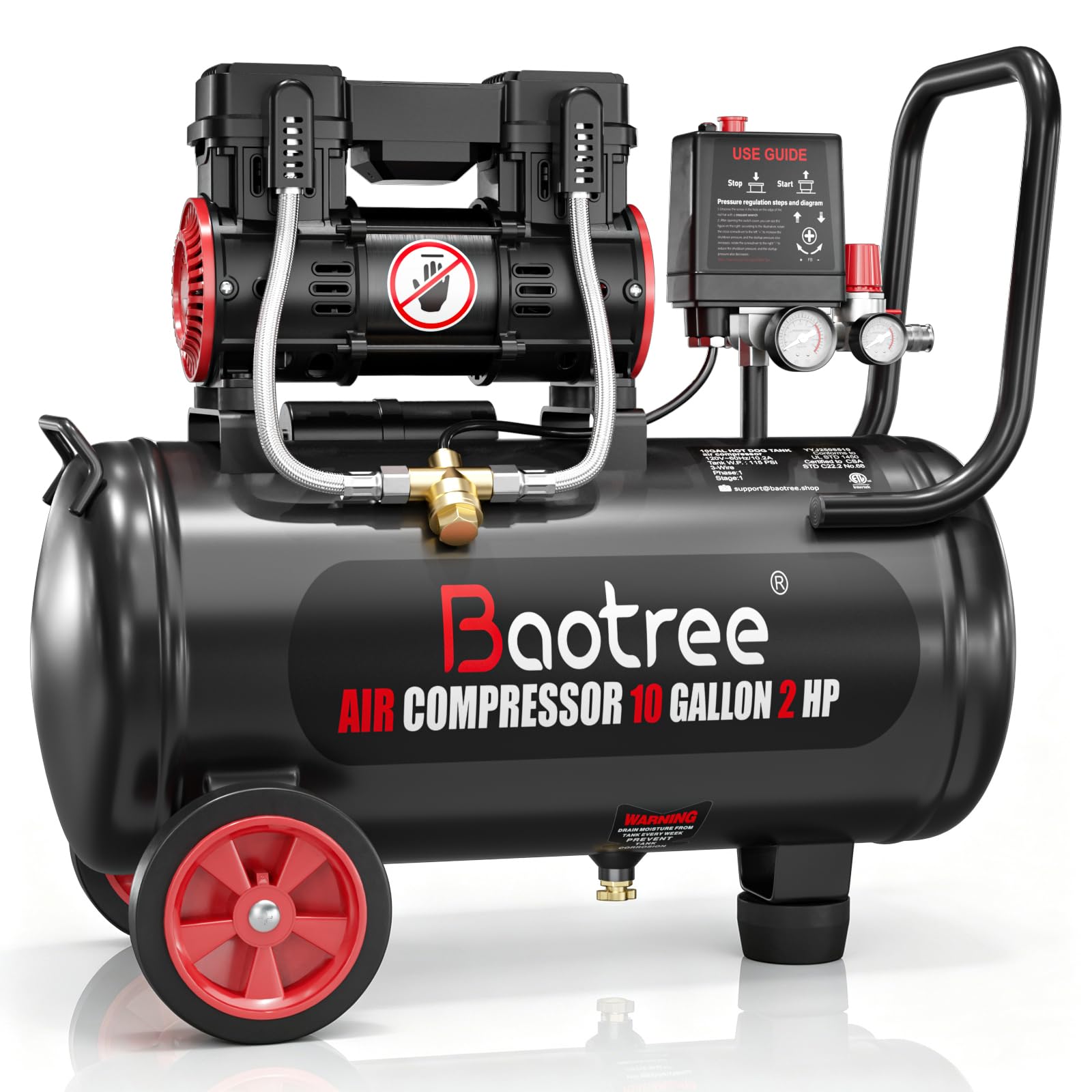 Baotree 10-Gallon Air Compressor