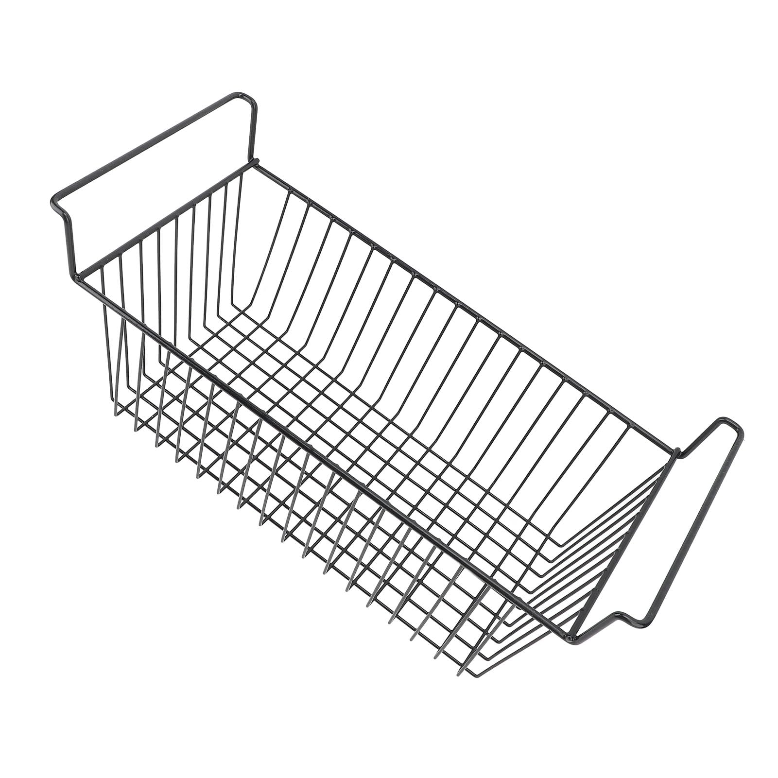 Contenedores Organizadores para Congelador, Cestas de Almacenamiento Profundas, Duraderas y Apilables para Congelador y Gabinetes, Alambre de Acero Negro, 2 Unidades (#2)