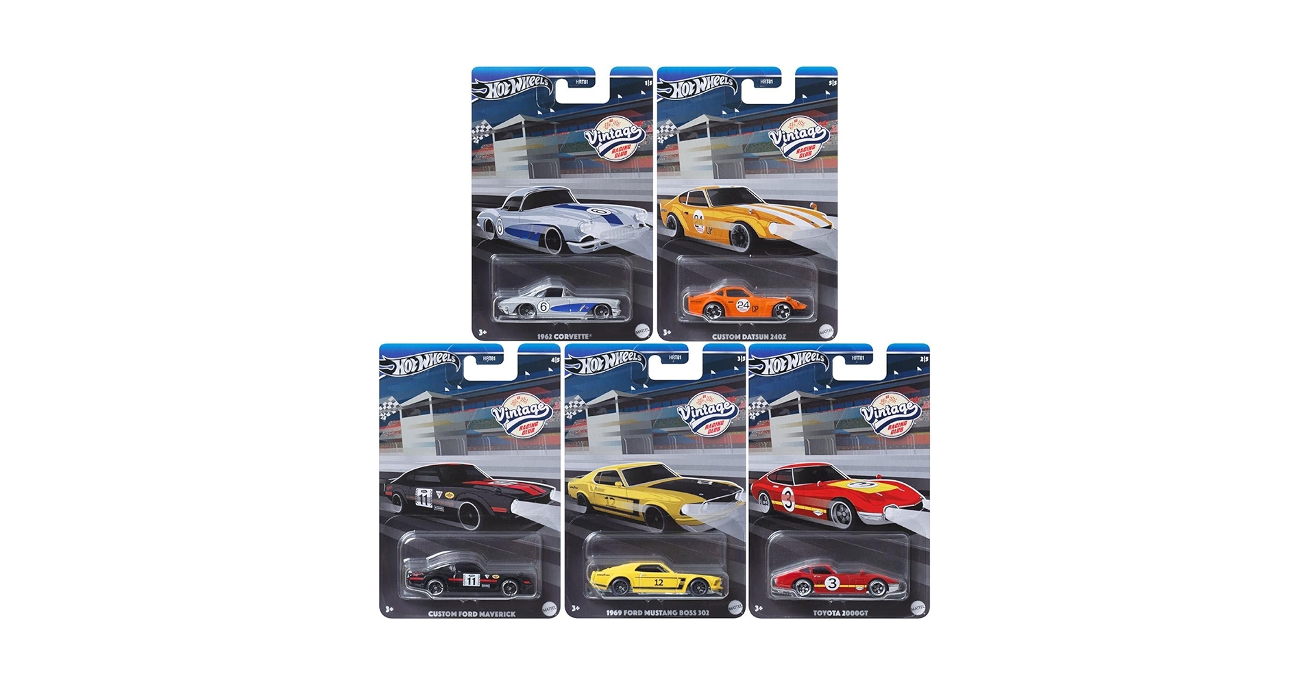 Amazon.com: Hot Wheels 2024 Vintage Racing Club – Complete 5