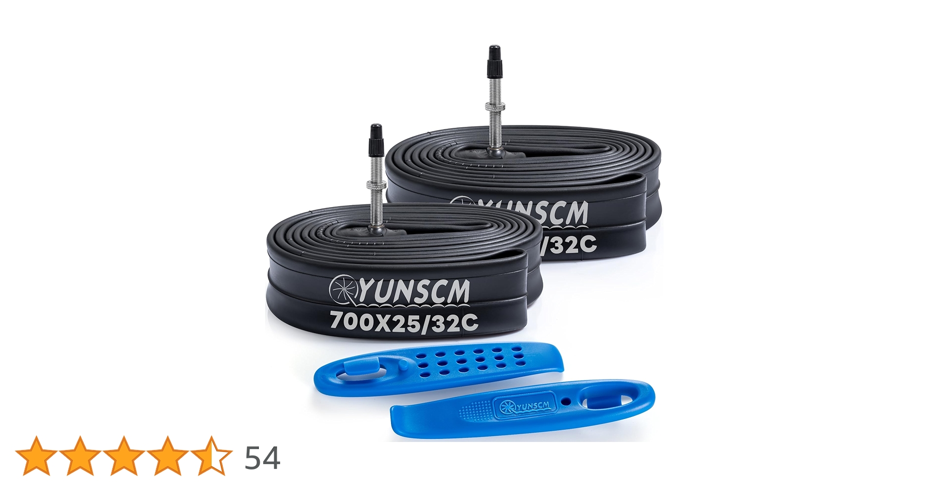 Amazon | YunSCM 2本,700 28c チューブ,仏式バルブ48mm 高リムの最良