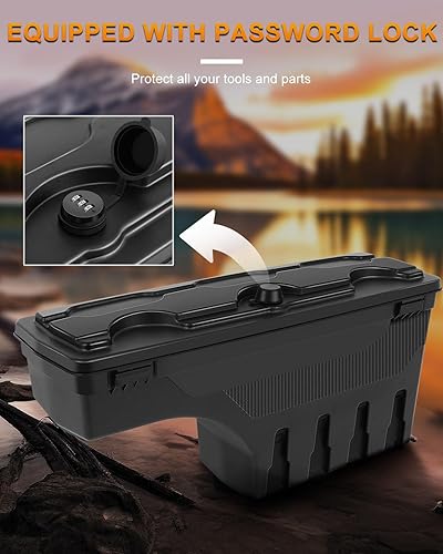 Miniatura 2 de ROADFAR Caja de almacenamiento de repuesto para caja de camioneta del lado derecho del pasajero para Nissan Frontier 2004-2020, para Nissan Titan