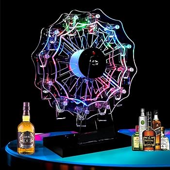 【新品】テキーラ観覧車 LED酒ボトルの表示棚 12カップ Amazon｜テキーラ観覧車 LED酒ボトルの表示棚 (グラスは含まれ