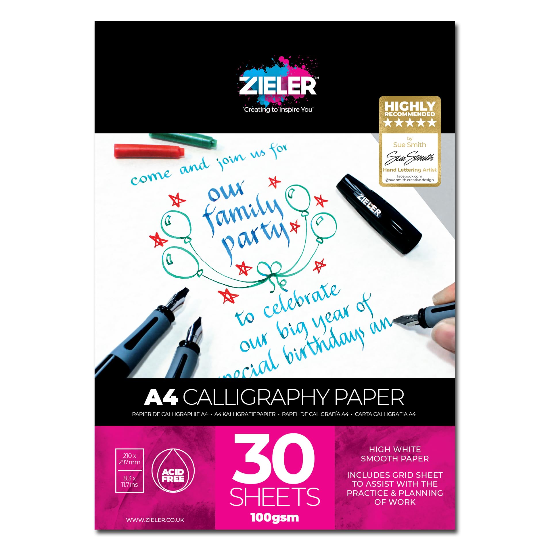 Calligraphy Pad, High White