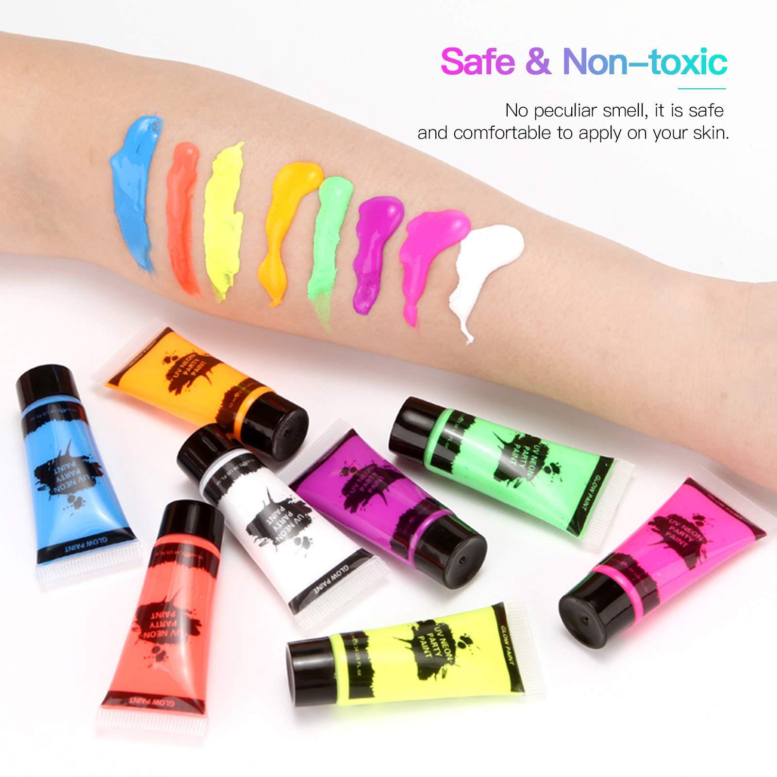 Amazon.co.jp: Wuyuzi 8本のチューブ10ml / 0.34oz ネオンフェイス