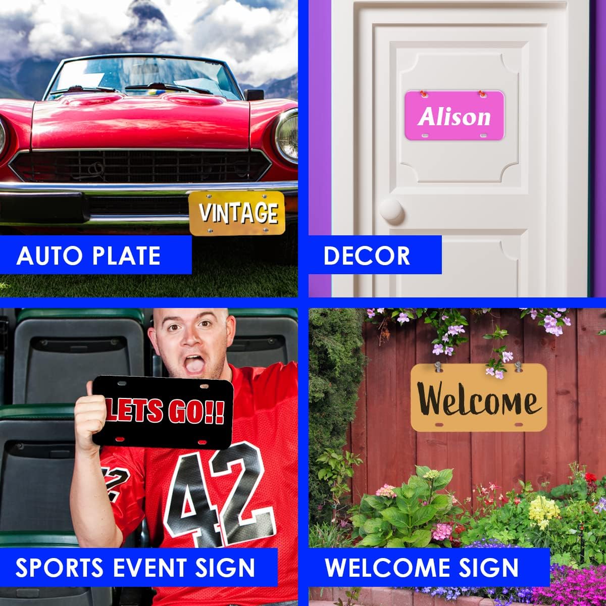 Buy Simplee Signage Blank License Plate for Vinyl, License Plate Blank