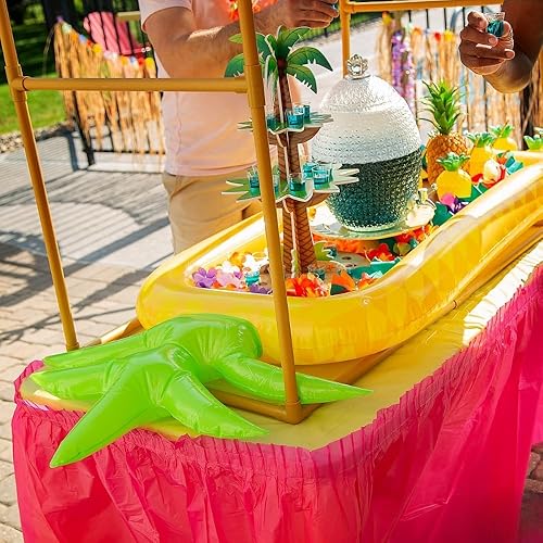 Miniatura 2 de Fun Express Hielera inflable de piña, ideal para Tiki, Luau, fiestas en la piscina y más
